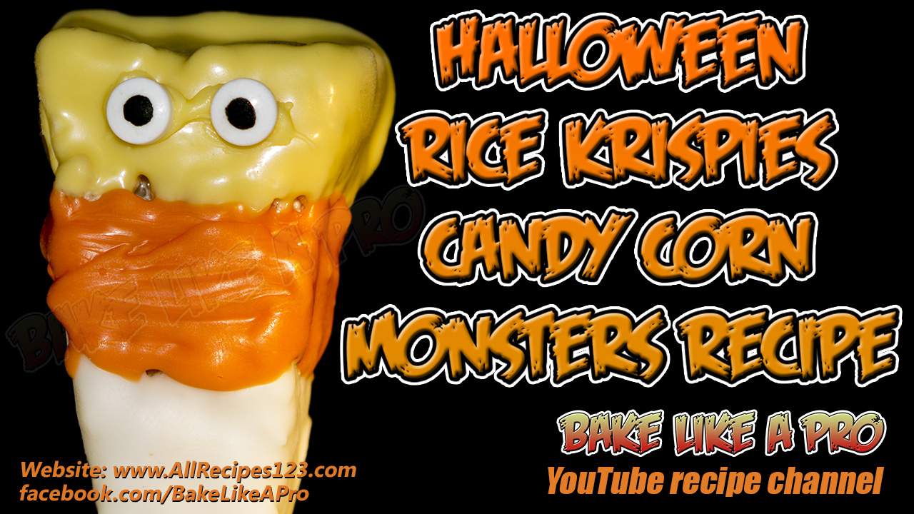 Halloween Rice Krispie Treats Candy Corn Monsters